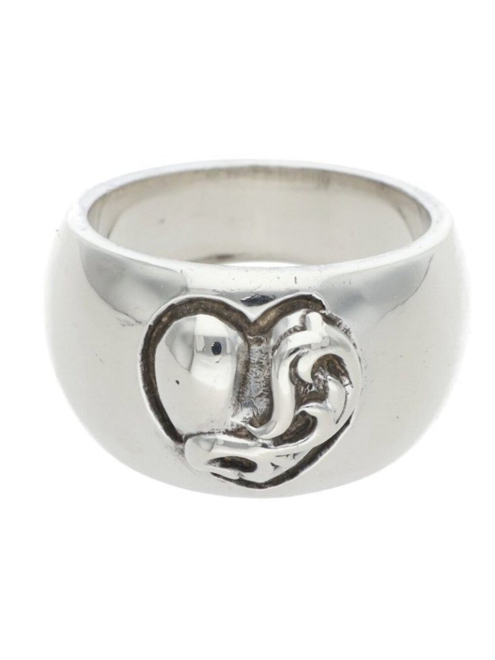 Chrome Heart in Band Silver Ring